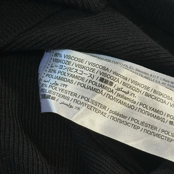 Mango Women's Peggy Knitted Top Black Bandeau Size L - Picture 6 of 6